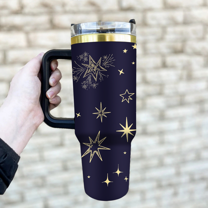 Personalized 40Oz Gold Stainless Steel Tumbler