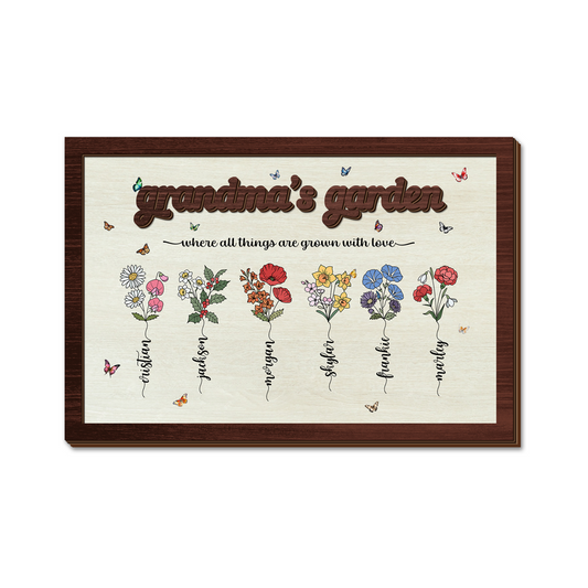 Personalized 2 Layered Wooden Art Piece