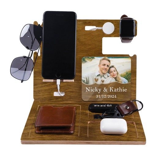 Personalized Docking Station With Acrylic Photo
