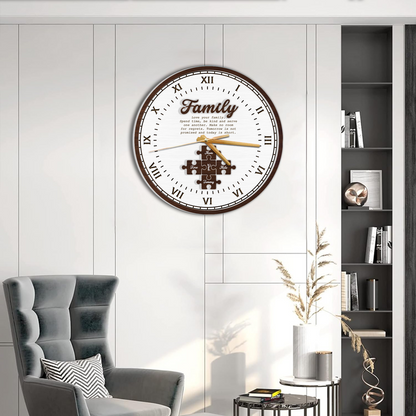 Personalized Wall Clock – Custom Shaped Home Decor Housewarming Gift