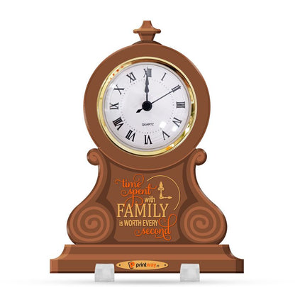 Personalized Acrylic Desk Clock Plaque