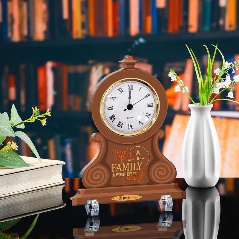 Personalized Acrylic Desk Clock Plaque