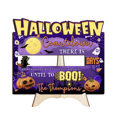 Personalized Countdown Sign With Slider Piece