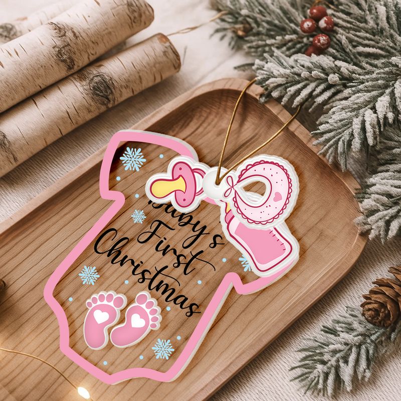 Personalized Transparent Acrylic Ornament