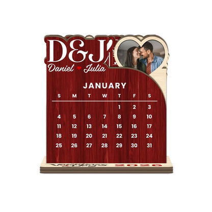 Personalized Wooden Calendar