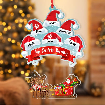 Personalized Acrylic Hanging Ornament – Custom Keepsake & Memorial Gift