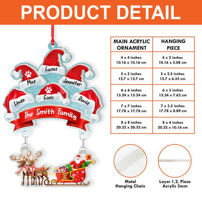 Personalized Acrylic Hanging Ornament – Custom Keepsake & Memorial Gift