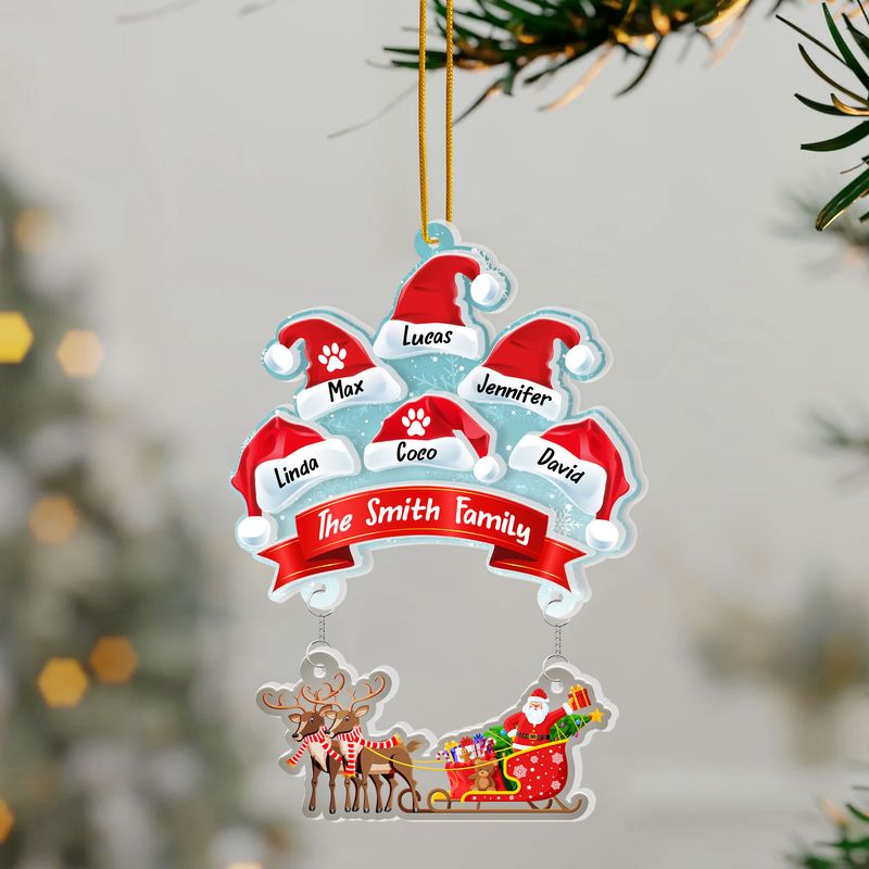 Personalized Acrylic Hanging Ornament – Custom Keepsake & Memorial Gift