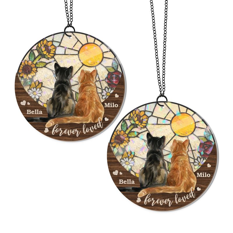 Personalized Wooden And Holographic Suncatcher