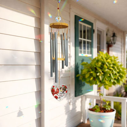 Personalized Wind Chimes – Custom Glass Ornament with Crystal Charm Gift