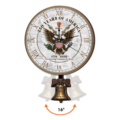 Personalized Wooden Pendulum Wall Clock – Custom Family Home Decor