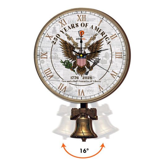 Personalized Wooden Pendulum Wall Clock – Custom Family Home Decor