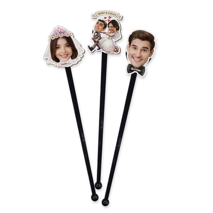 Personalized Wooden Photo Drink Stirrer