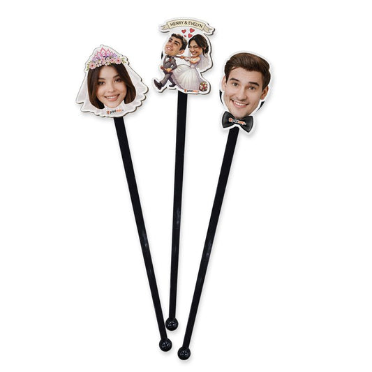 Personalized Wooden Photo Drink Stirrer