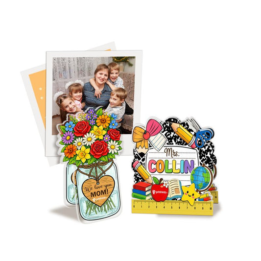 Personalized Acrylic Photo Clip – Custom Picture Holder Desk Decor Gift