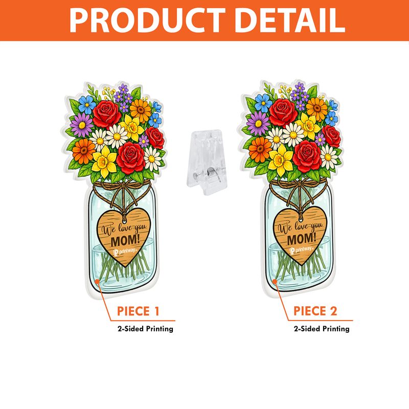 Personalized Acrylic Photo Clip – Custom Picture Holder Desk Decor Gift