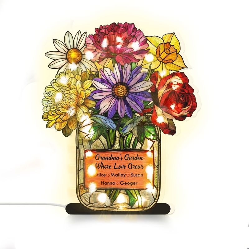 Personalized Suncatcher Night Light – Custom 3D Decor Gift