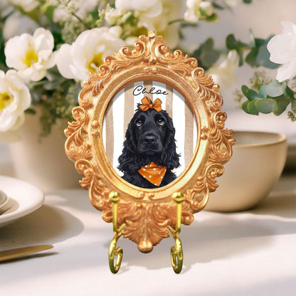 Personalized Vintage Photo Frame Magnet – Custom Fridge Magnet Keepsake Gift