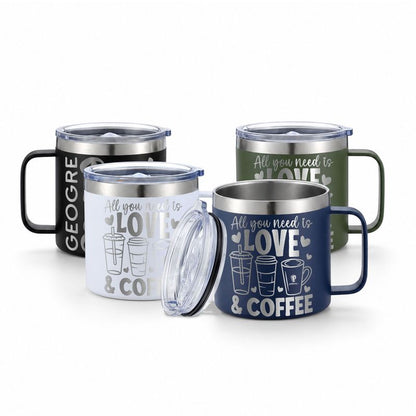 Personalized Engraved Stainless Steel Mug – Custom Insulated Gift