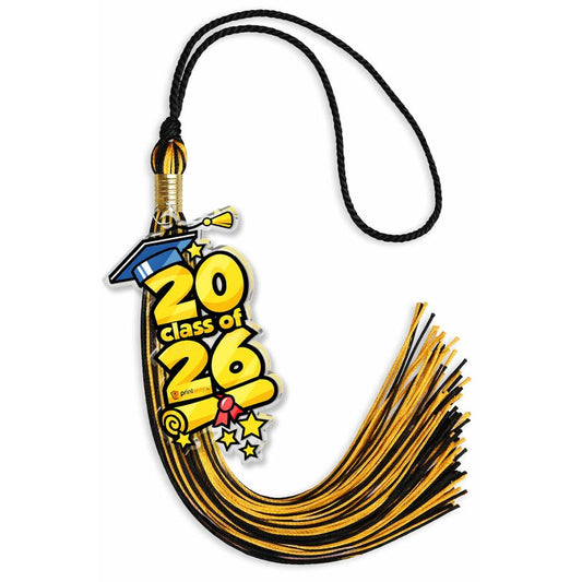 Personalized Graduation Tassel With Acrylic Charm