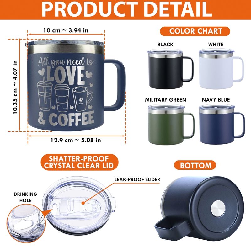 Personalized Engraved Stainless Steel Mug – Custom Insulated Gift