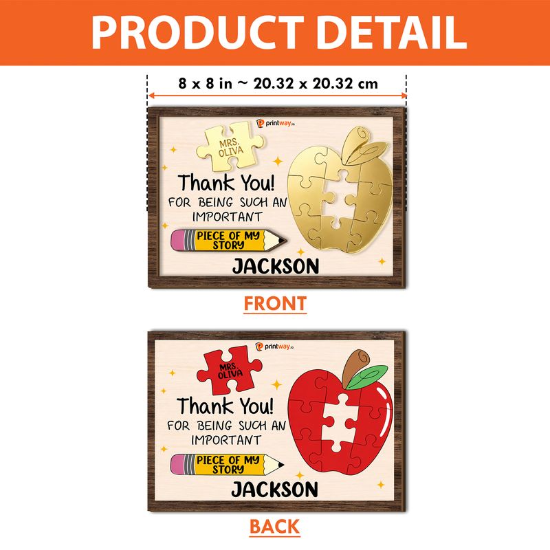 Personalized Wooden & Mirror Acrylic Art – Dimensional Tabletop Decor