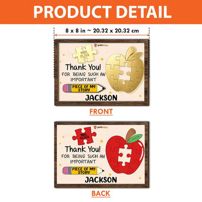 Personalized Wooden & Mirror Acrylic Art – Dimensional Tabletop Decor