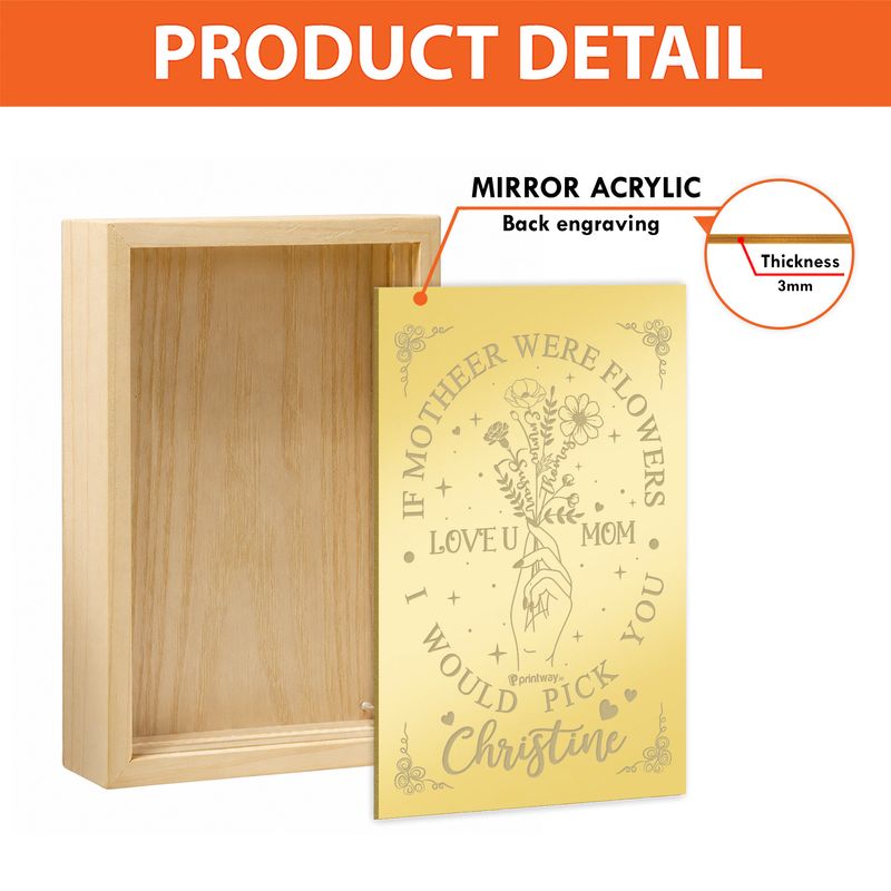 Personalized LED Light Box Picture Frame – Custom Photo Keepsake Gift