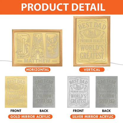 Personalized LED Light Box Picture Frame – Custom Photo Keepsake Gift