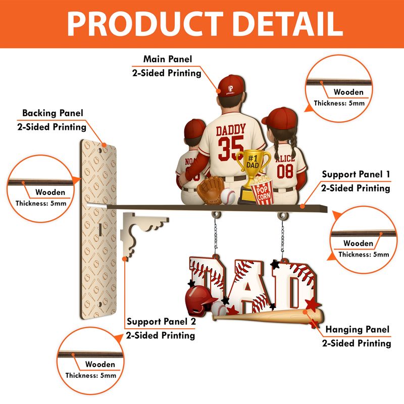 Personalized 3D Wooden Wall Sign – Layered Home Decor for Any Room