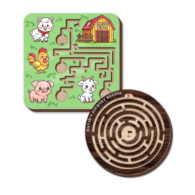 Personalized Wood & Acrylic Maze Game