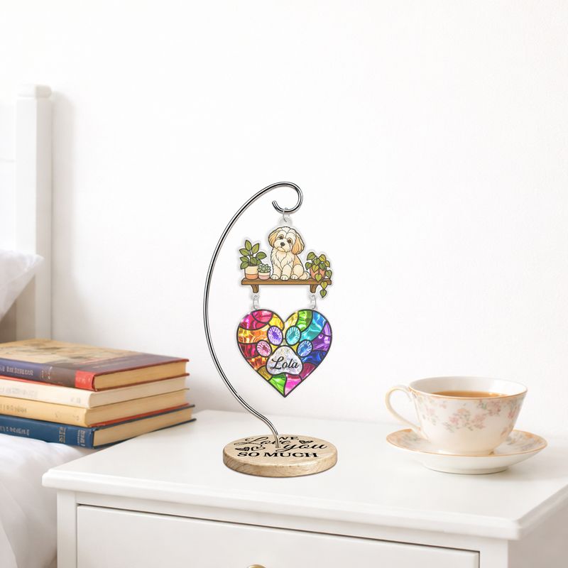 Personalized Acrylic Suncatcher with Stand – Custom Decor Gift