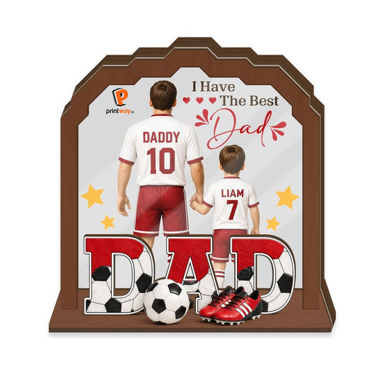 Personalized Wooden And Frosted Acrylic Light