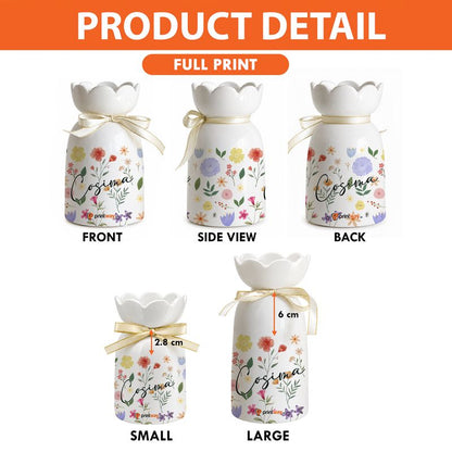 Personalized Ceramic Flower And Decorative Vase