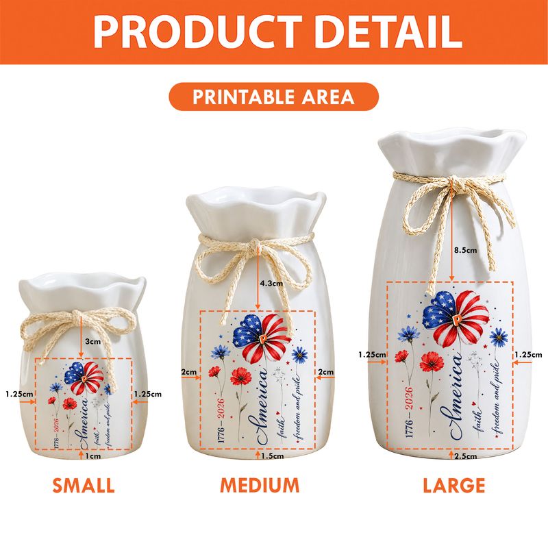 Personalized Ceramic Bloom Vase – Custom Flower Vase Home Decor Gift