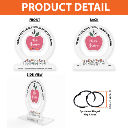 Personalized Frosted Acrylic Desk Sign – Custom Office Decor & Gift