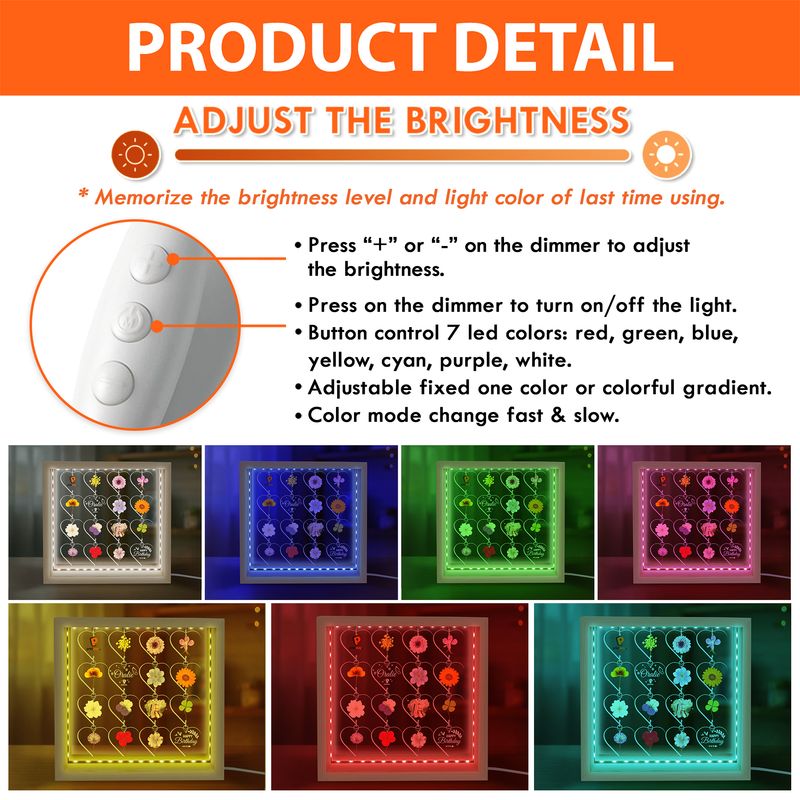 Personalized Wooden Frame LED Light – Custom Hanging Acrylic Display Gift