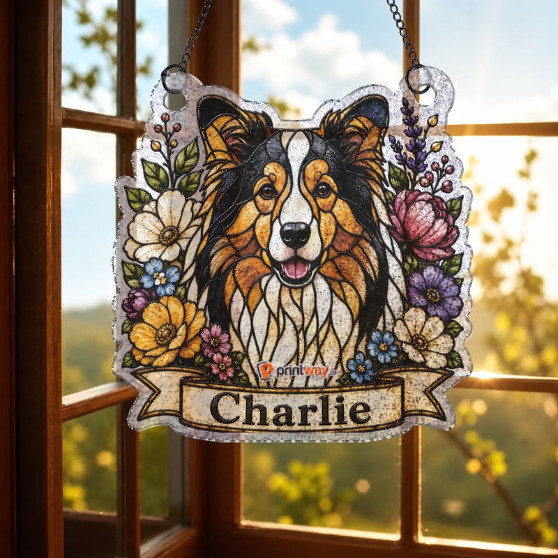 Personalized Glass Suncatcher – Custom Window Hanging Gift
