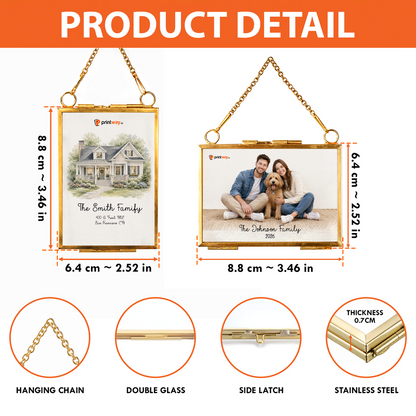 Personalized Picture Frame Ornament – Custom Photo Keepsake Gift