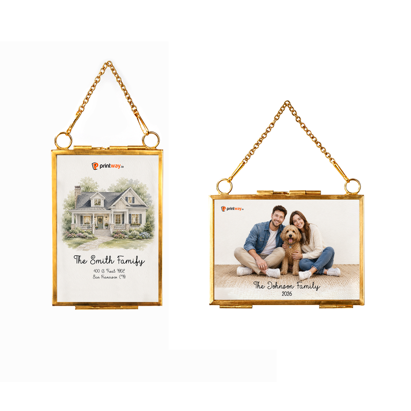 Personalized Picture Frame Ornament – Custom Photo Keepsake Gift