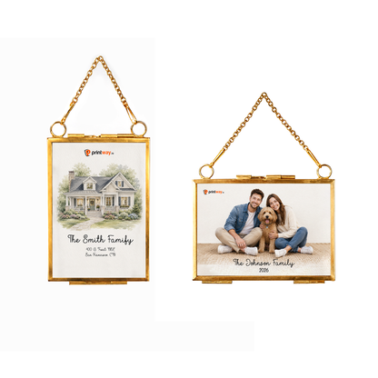 Personalized Picture Frame Ornament – Custom Photo Keepsake Gift