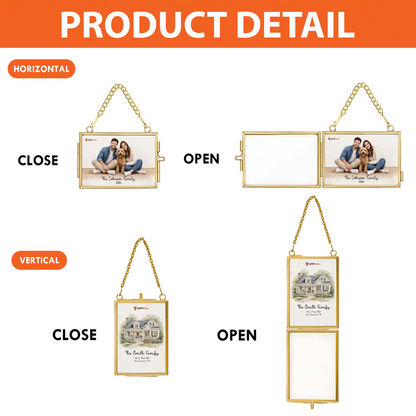 Personalized Picture Frame Ornament – Custom Photo Keepsake Gift