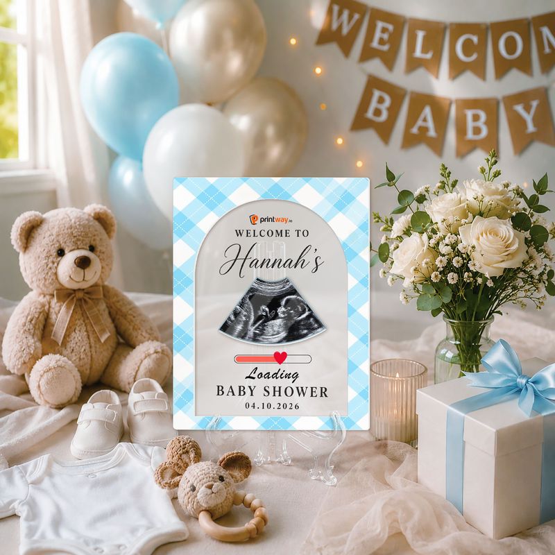Personalized Acrylic Wedding Sign – Custom Frosted Welcome & Anniversary Decor